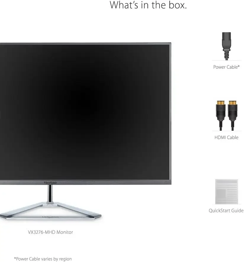 with Ultra-Thin Bezels, Screen Split Capability and DisplayPort VX3276-MHD 32 Inch 1080p Widescreen IPS Monitor