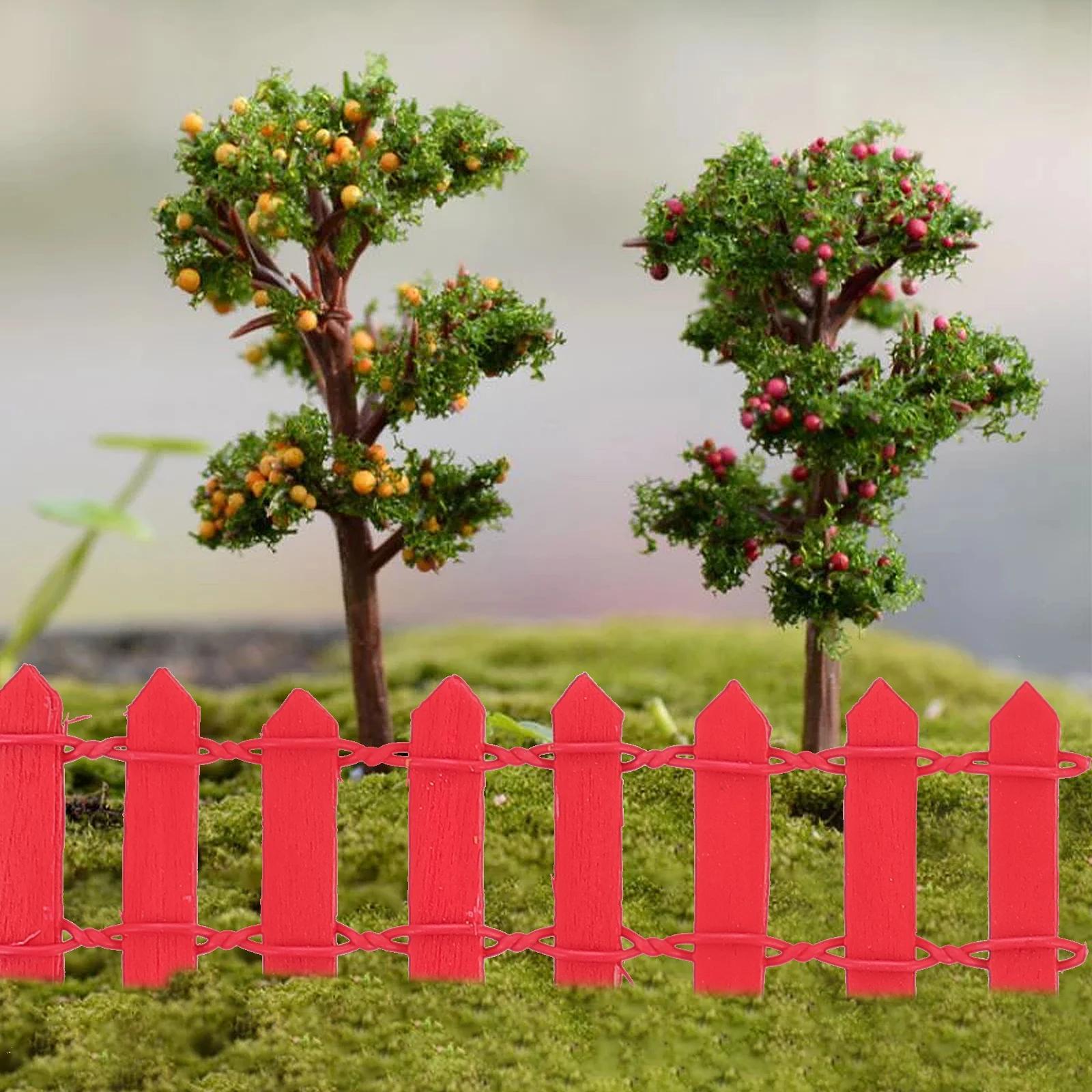 

10pcs Miniature Garden Fence Durable Moisture Proof Easy to Use for DIY Mini Gardens Bonsai Decor Yard Landscape Accessories