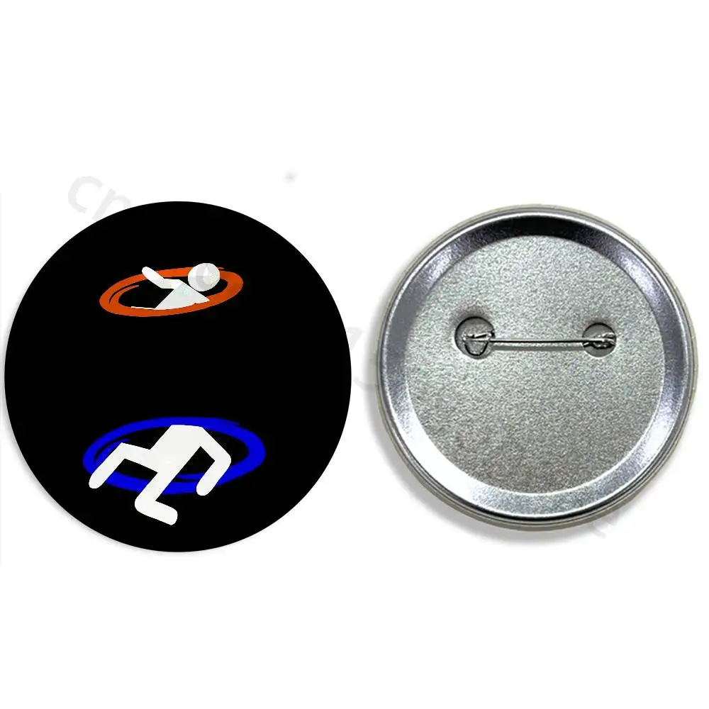 P-Portal A-Aperture Science 25mm 75mm 44mm 58mm 32m Brooches Badges Pins for Accessories