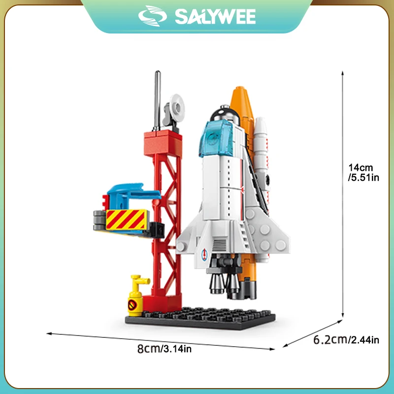 Space Shuttle Building Blocks, Space Ship Model Toy, Rocket and Space Station Building Bricks, Collectibles Gifts for Space Fans