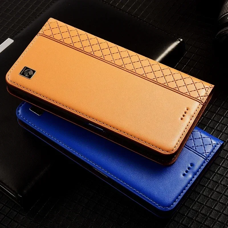 

Деловой чехол из натуральной кожи для Xiaomi Redmi Note 13 13R 14 14S Pro Plus 5G, чехол-бумажник, флип-чехлы для телефонов