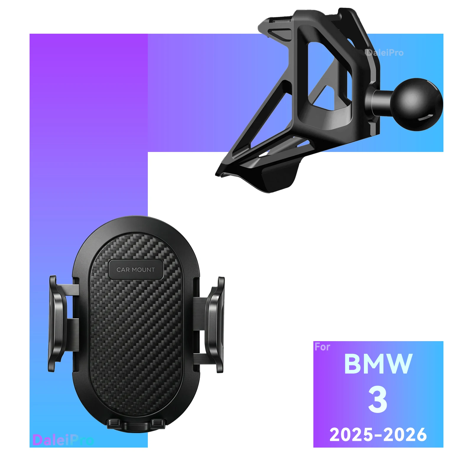LHD RHD für BMW 3er Serie 2025 2026 M3 Auto-Handyhalterung, Fahrzeugspezifische Austauschbare Armaturenbrett-Handyhalterung für BMW 2er 4er Serie – Detail 4