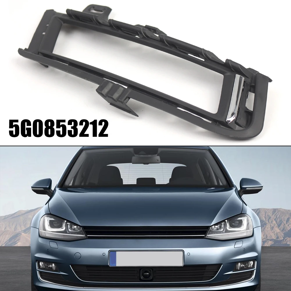 

Рамка правой передней противотуманной фары автомобиля для Golf MK7 2014-2017 5G0853212F 5G0853212E, крышка противотуманной фары, аксессуары