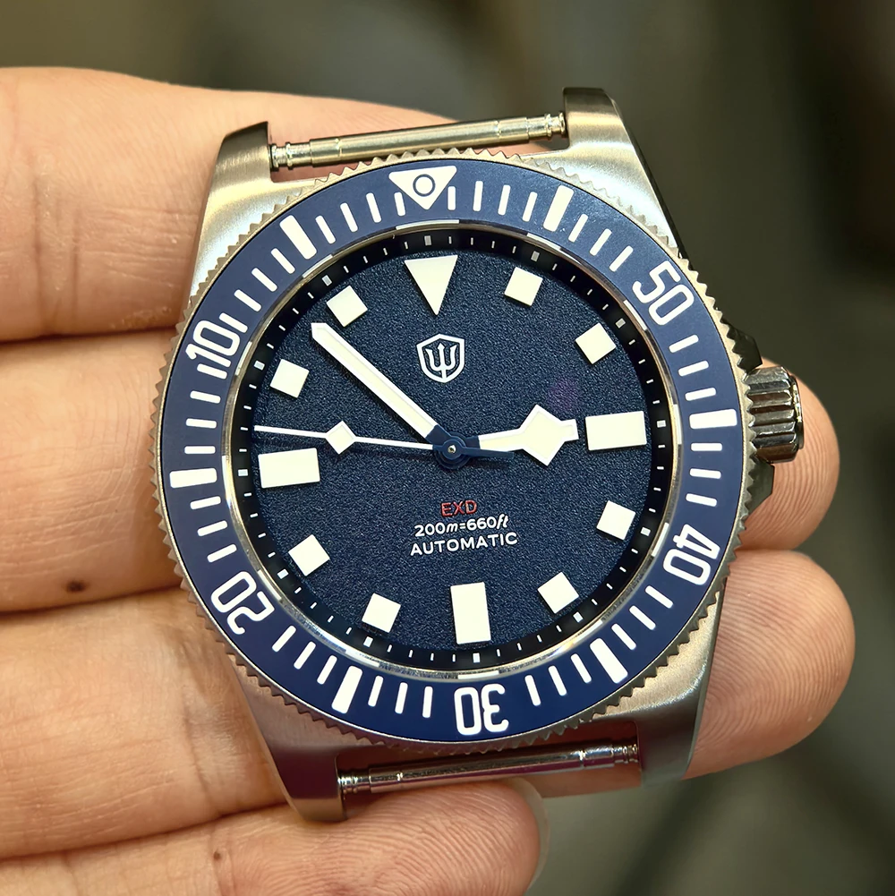 Watchdives EXD 40mm New Mechanical Watch Grade 2 Titanium Case Peacock SL3001 High-Beat Automatic Sapphire Men's Luxury Watch