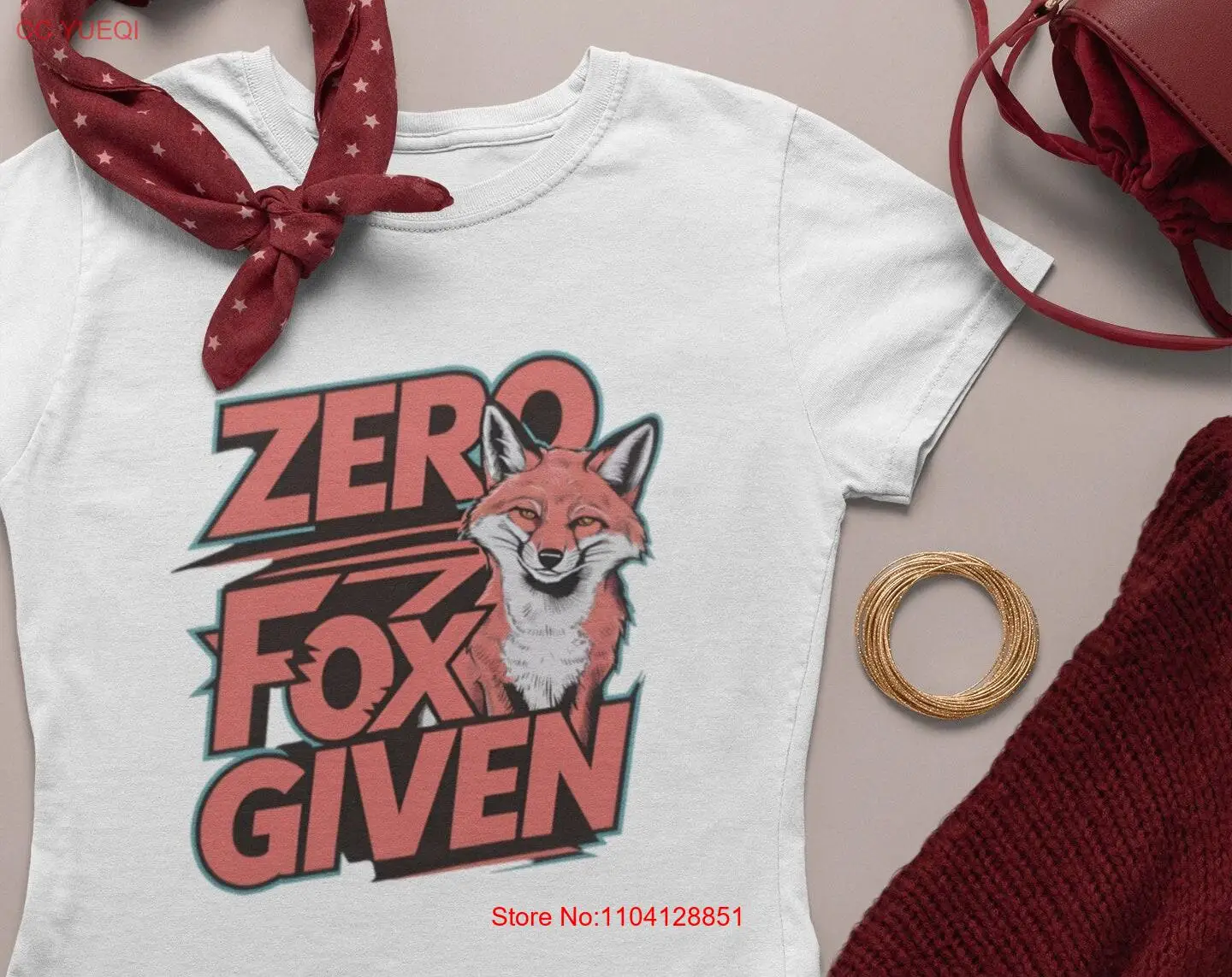 

Zero Fox Given T Shirt Funny Animal Lover Casual Design Humorous Slogan Playful Top for Him Her long or short sleeves