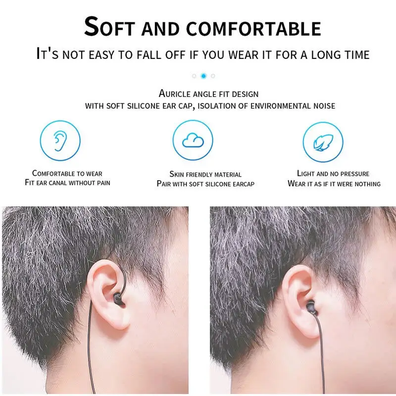 Universal 3.5mm Wired Headphones Short Earphone HIFI Heavy Bass Headset Music Earphone for Phone / MP3 / Bluetooth Audio Adapter
