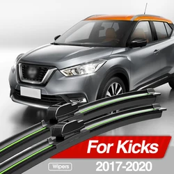 For Nissan Kicks 2017-2020 Front Windshield Wiper Blades 2pcs Windscreen Window Accessories 2018 2019