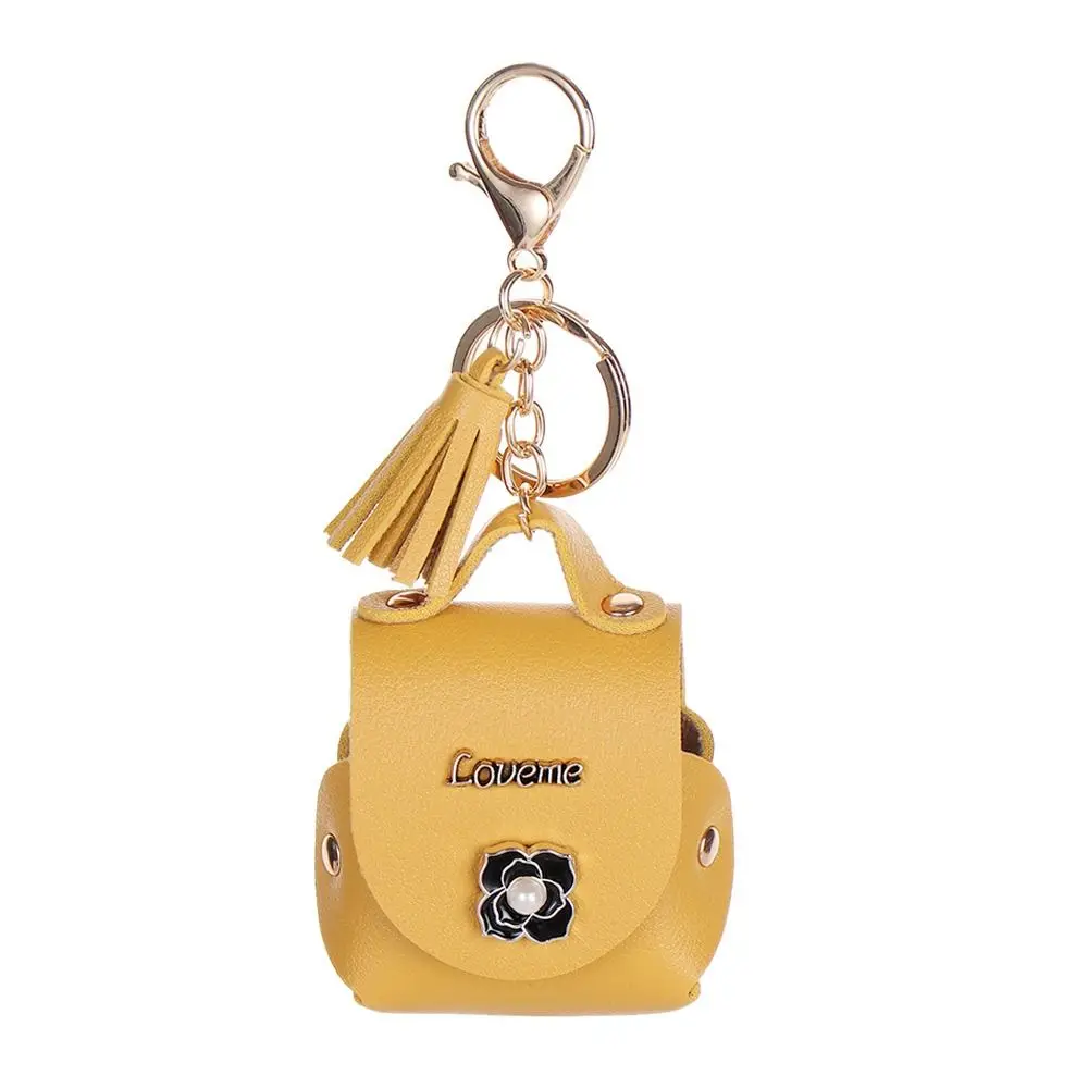 

Portable Soft Leather Keychain Coin Wallet Pouch Mini Coin Purses Storage Bag Men Women