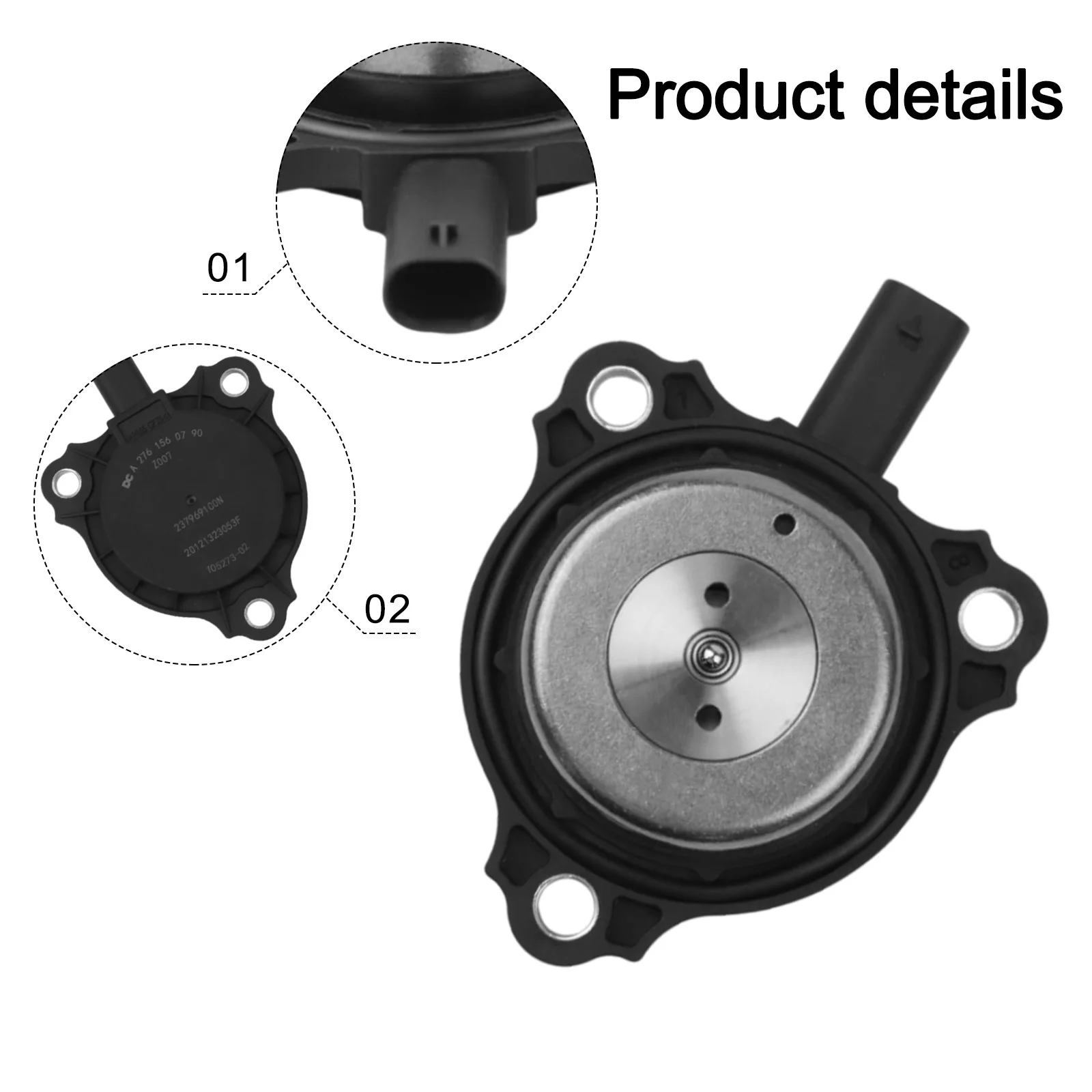 9*7.5*4.8 VVT Eccentric Shaft Actuator Engine Timing Solenoid Optimal Engine Efficiency Robust Material Construction
