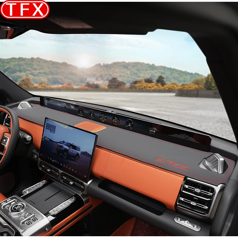 

For Jetour G700 2025 2026 Car Styling Dash Mat Dashmat Leather Dashboard Cover Sun Shade Dash Board Cover Carpet Accessories