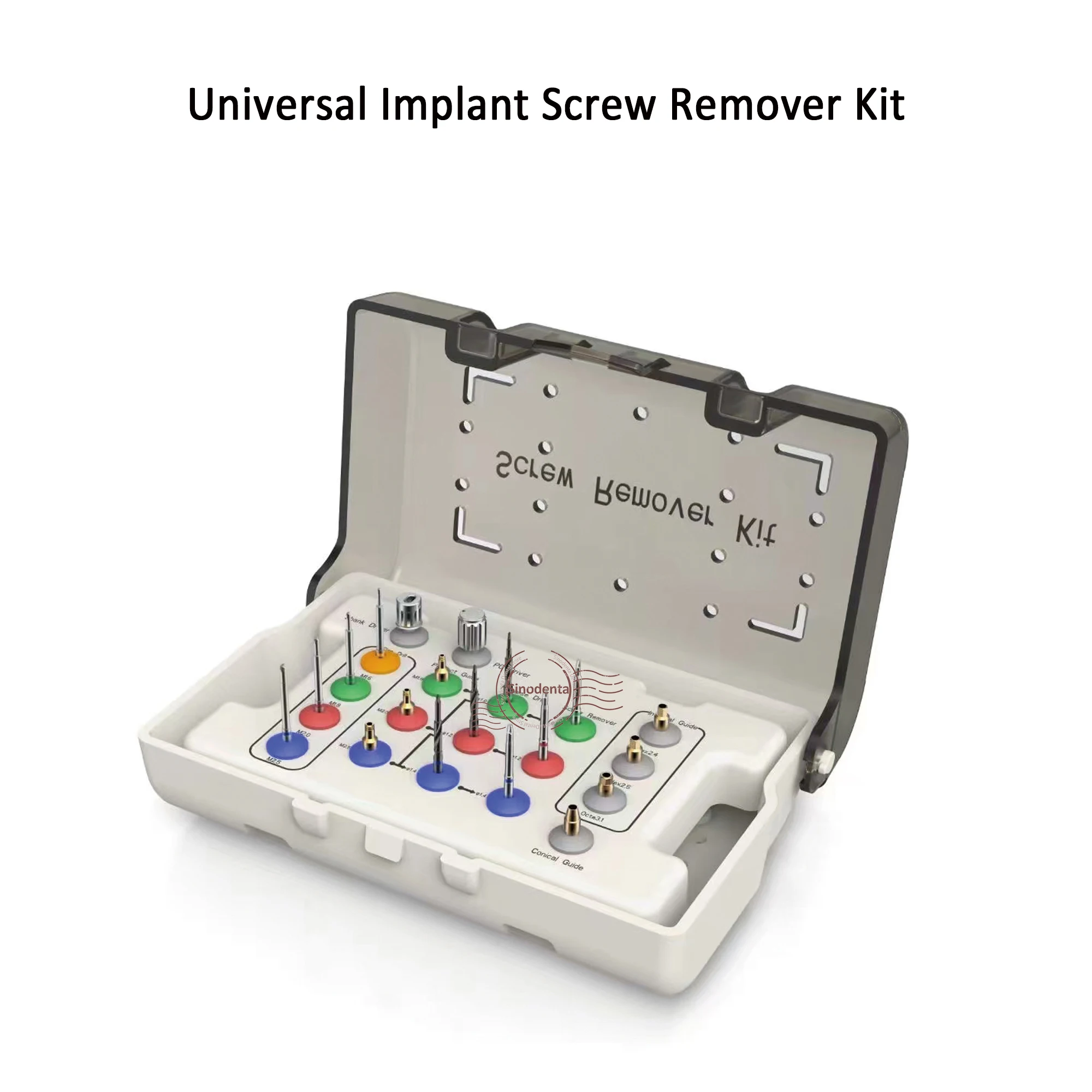 

Набор инструментов для имплантации и удаления сломанных винтов, универсальный стоматологический инструмент для удаления зубных винтов