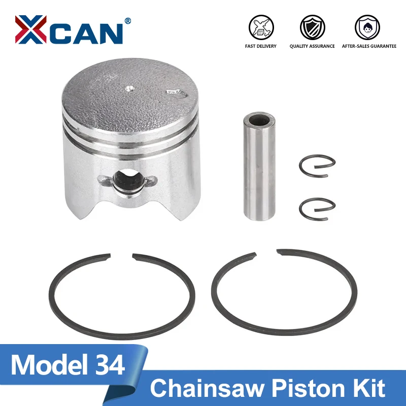 Kit Anelli Elastici Pistone XCAN 34mm per Decespugliatore Soffiatore Motosega Stihl BG45 BG46 FS38 FS45 FS55 HS45 HS81 Ricambi Attrezzi da Giardino