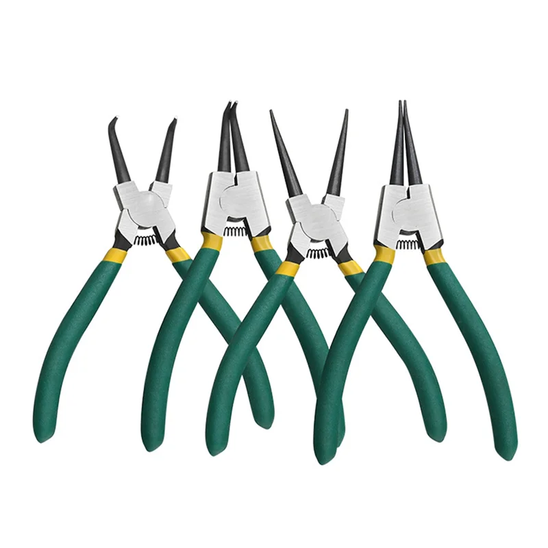 

AT21-Неустанавливающий комплект 9-дюймовые плоскогубцы для стопорных колец Плоскогубцы для стопорных колец Инструменты для внутренней/внешней установки