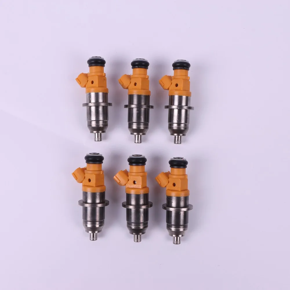 6Pcs Fuel Injector E7T25080 1465A011 MD361845 MR560555 For 2003 & up Yamaha Outboard HPDI 250HP 300HP 60V-13761-00-00