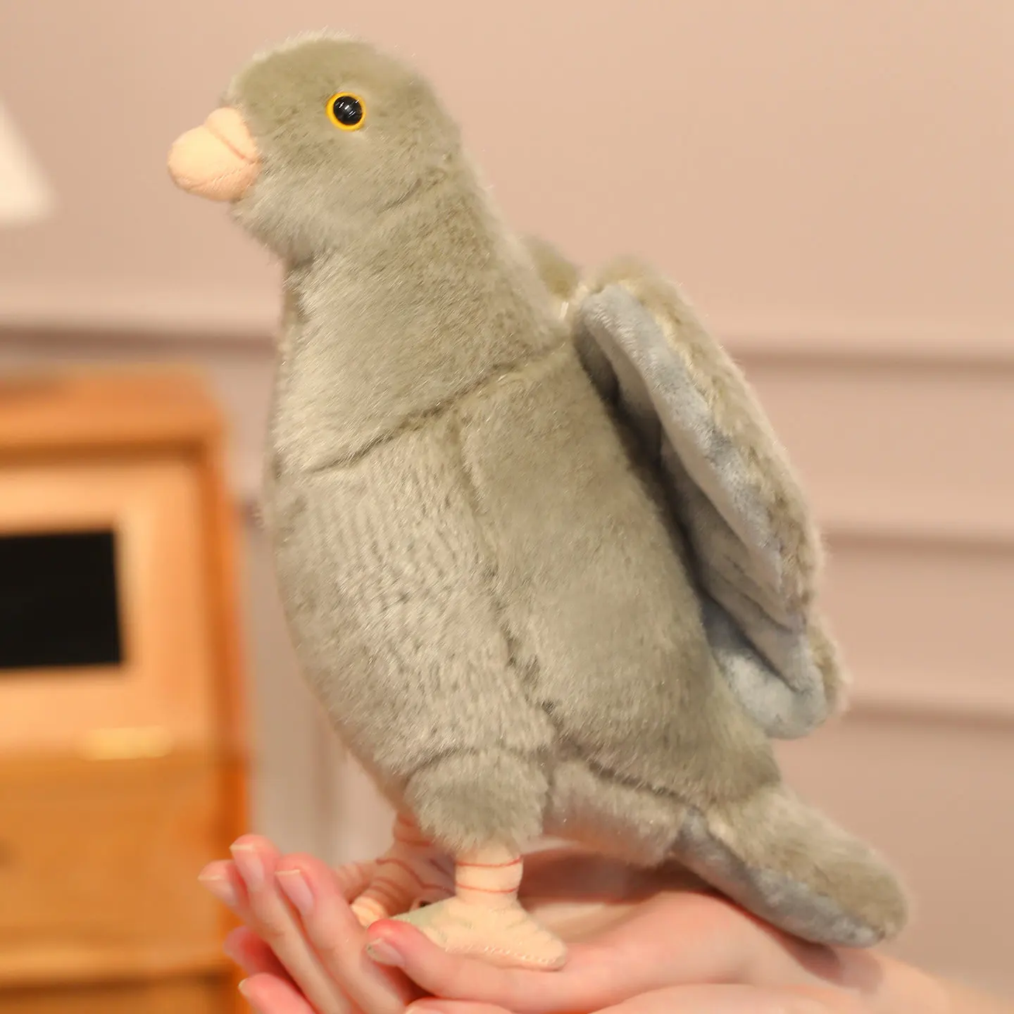 Nieuwe Simulatie Duif Knuffel Wit Grijs Duif Vredesduif Pop Knuffeldier Pop Fotografie Props Home Decor Kid Gift