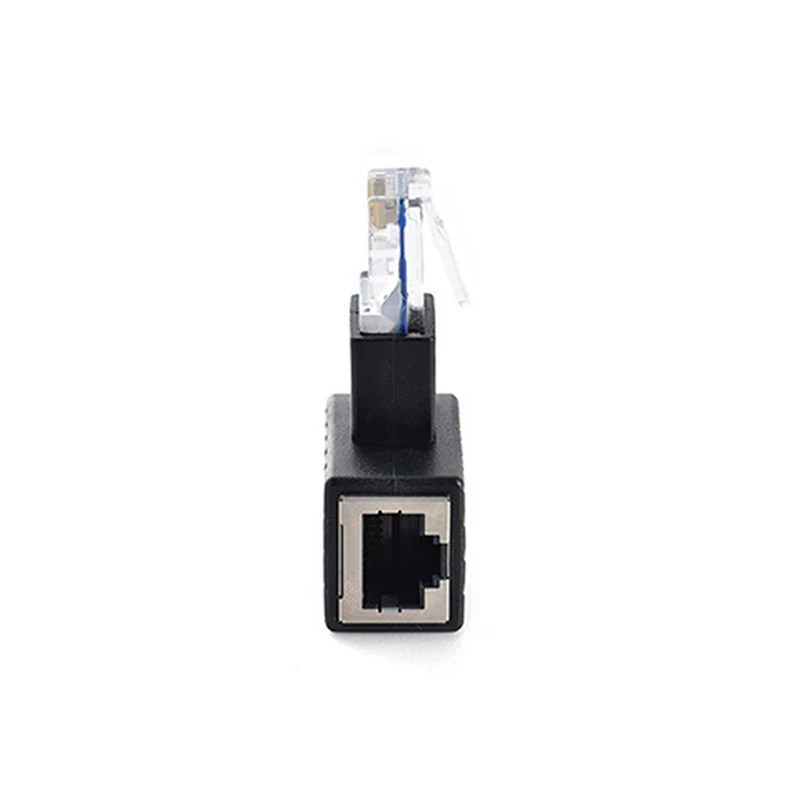 90 Degree 270 Degree Up Down Left Right Multi-angle RJ45 Male to Female Lan