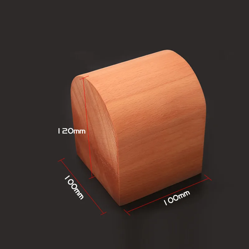 1Pcs DIY Leather Craft Belt Bend Glue Stitch Sewing Wood Hand Tool Accessories