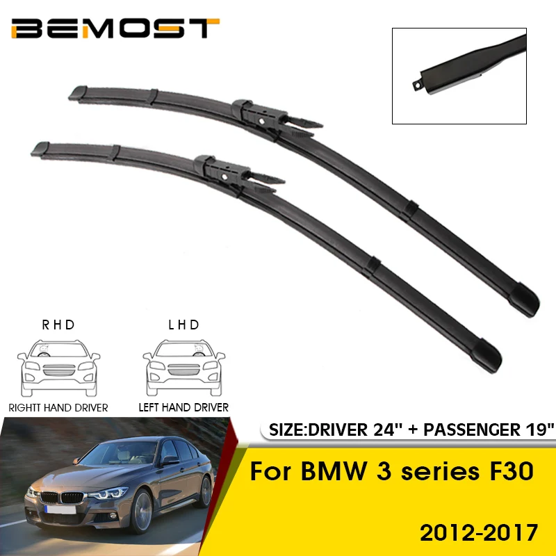 Car Wiper Blades For BMW 3 series F30 2012-2017 Windshield Windscreen Front Window Blades 24\