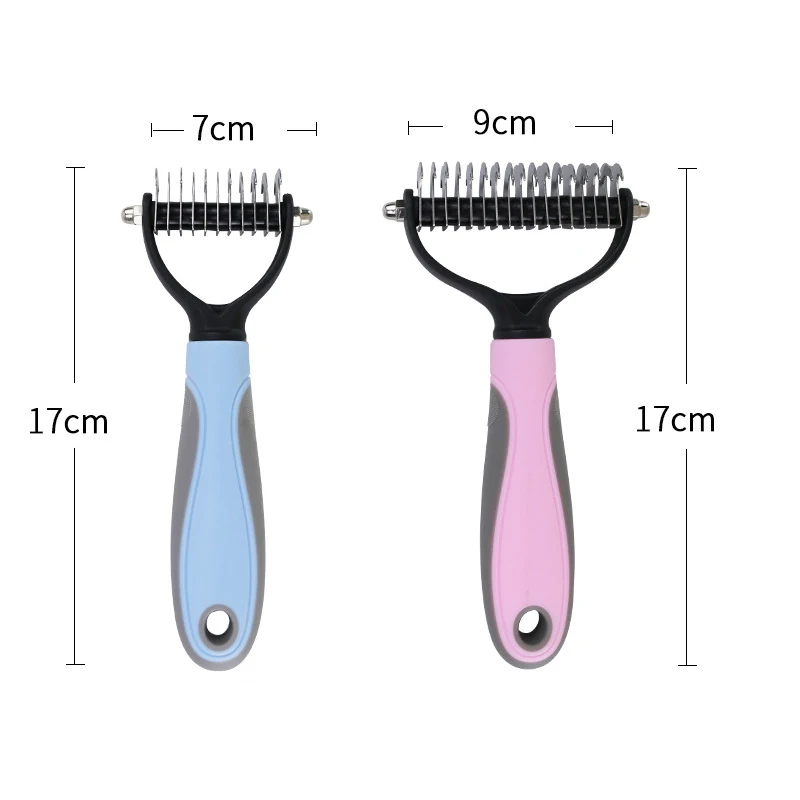 Animal Cutters Poodle Dogs Comb Cat Matted Hair Remover Brush Puppy Supplies Silicone Long Short Hair Pets Grooming Accessories