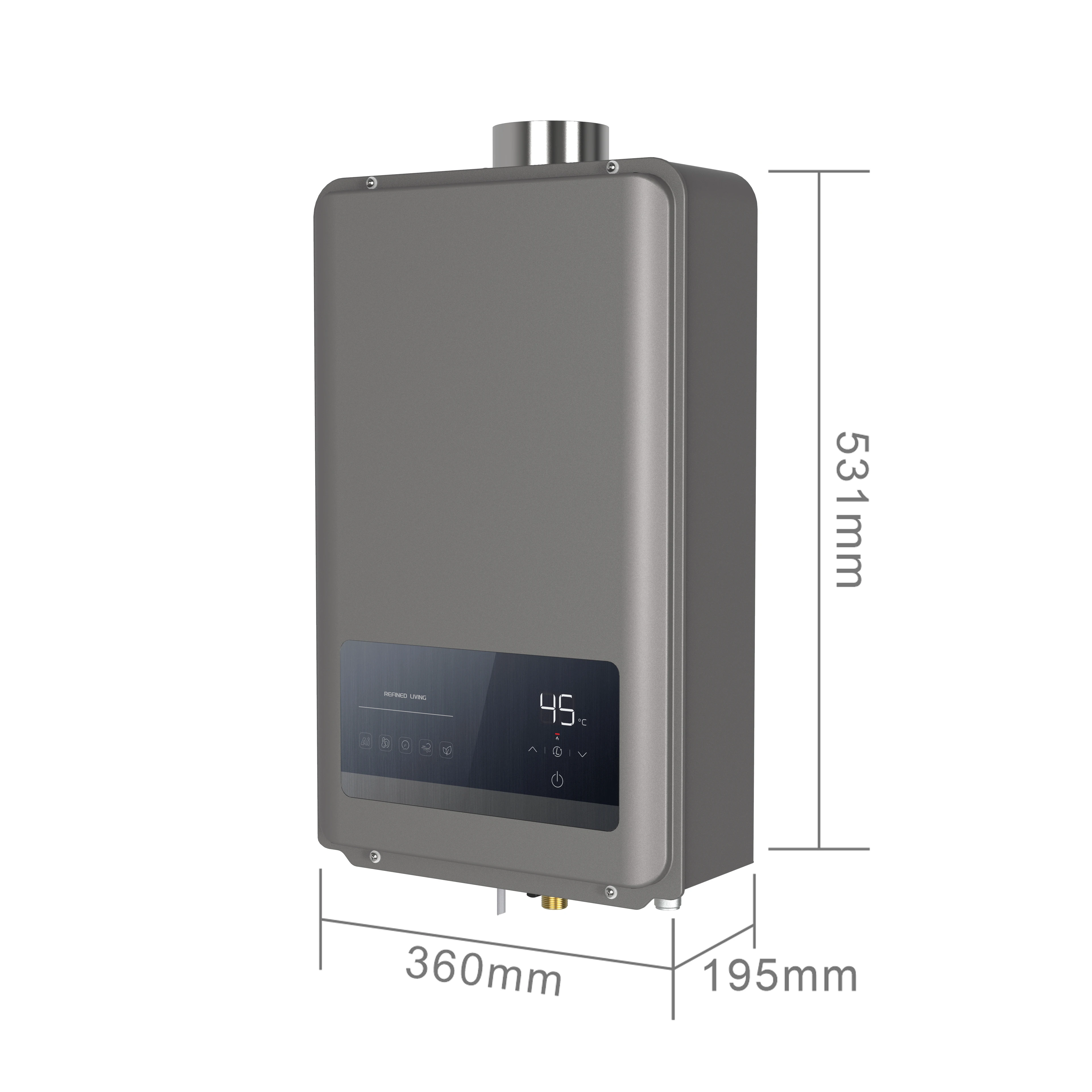 

Газовый водонагреватель с постоянной температурой 10–14 л — приятный для бюджета газ-газ для бытового душа в ванной комнате