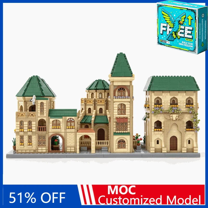 13991PCS Sci Fi City Battle Scene Bundle Model MOC Puzzle Galaxy Assault Diorama DIY Assembly Building Blocks Creative Gift Set