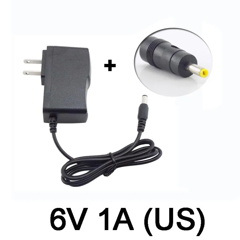 6V 1A 1000mAh AC DC Power Supply Adapter Converter Wall Charger For Monitor LED Strips Light CCTV Router 5.5mm*2.5mm C1