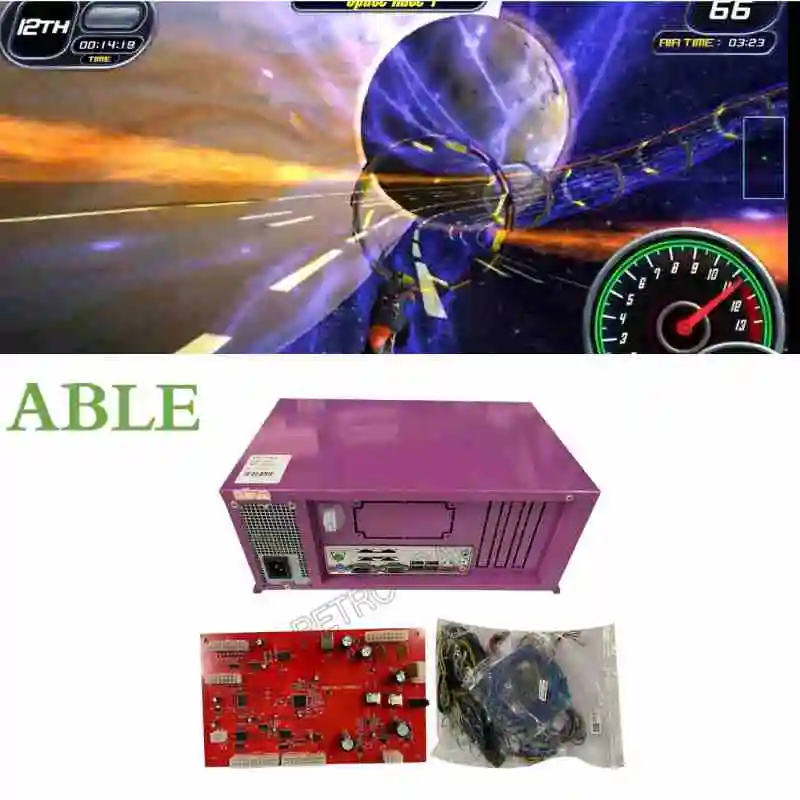 Super Bike 2 DIY Console Set FF Racing Arcade Motor Driving Machine Host IO board Cable Pack without-Lights