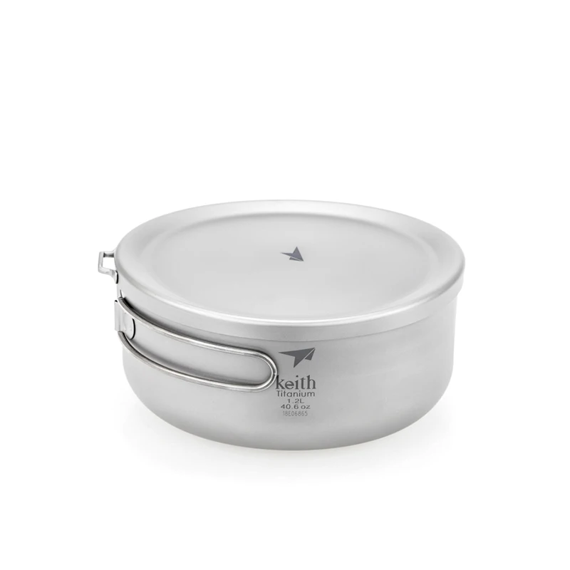 Keith Titanium Dinner Box Folding BowlsCamping Kitchen Outdoor Cooking  Lunch Box Big Capacity 800ML 1L 1.2L