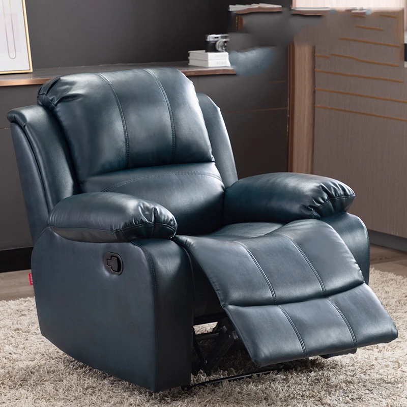 modern home furniture living room chaise lounge sofa PU Leather Single 360 Swivel Manual auto electric Recliners chair