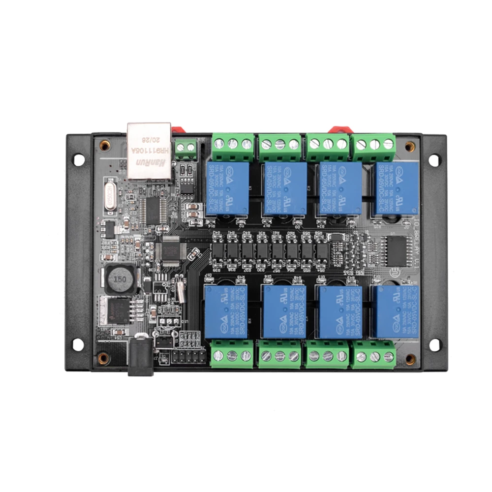 NC-1000 Ethernet RJ45 TCP/IP WEB Remote Control Board with Built-in 8 Channel Relays AC 250V 485 Networking Controller