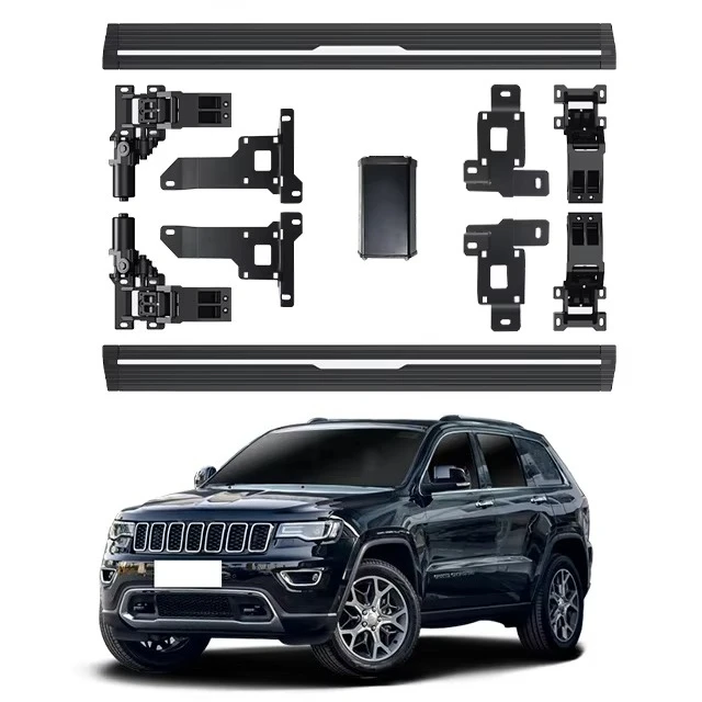 Exterior Accessories Parts Car Door Led Threshold Electric Side Step for Jeep GRAND CHEROKEE Running Board 2014-2017