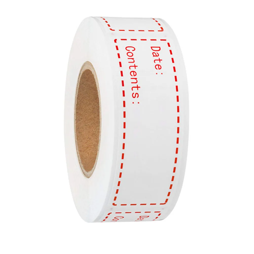 

1 Roll Food Storage Labels Date Content Reminder Label Stickers Kitchen Fridge Food Containers Date Content Label Stickers