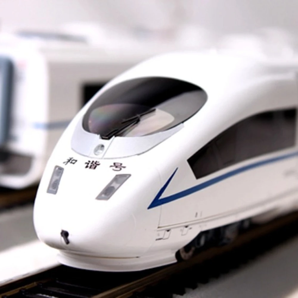 HO 1/87 CRH3C Simulation Harmony High-Speed EMU Model with Lighting Electric Locomotive Set Train Model Boy Toy Gift