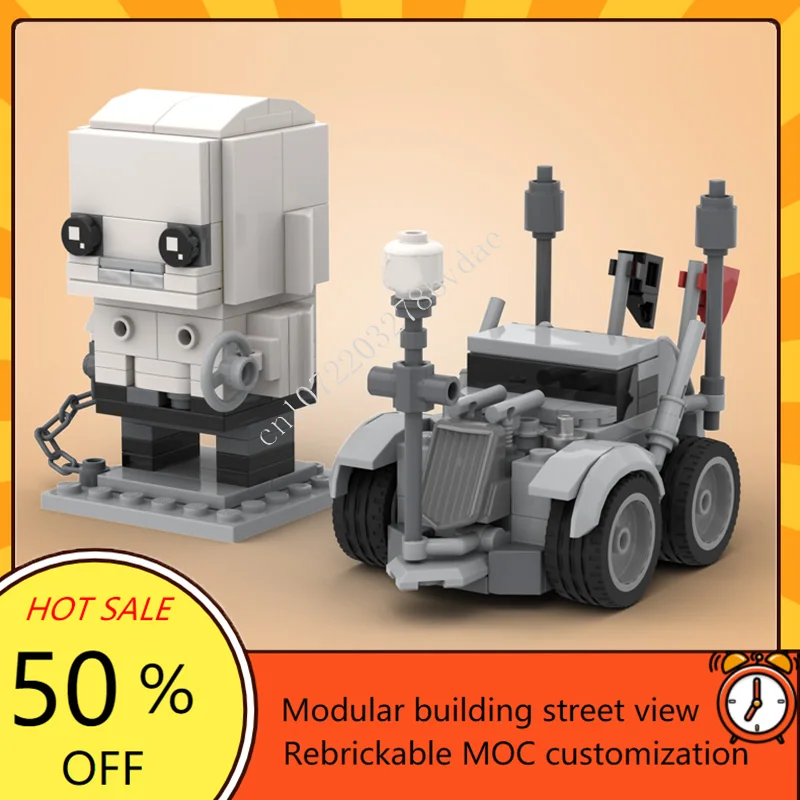 

200 шт. MOC классические мультяшные фигурки Nux + модель автомобиля, строительные блоки, кирпичи, сделай сам, креативные образовательные наборы для сборки, игрушки-головоломки, подарок