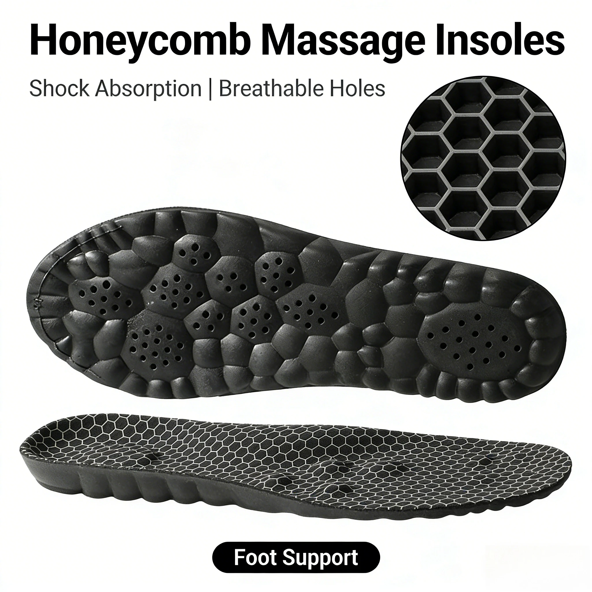 

Graphene Antibacterial and Anti-odor Massage, Comfortable Sweat Absorption, Breathable, High Elasticity,
