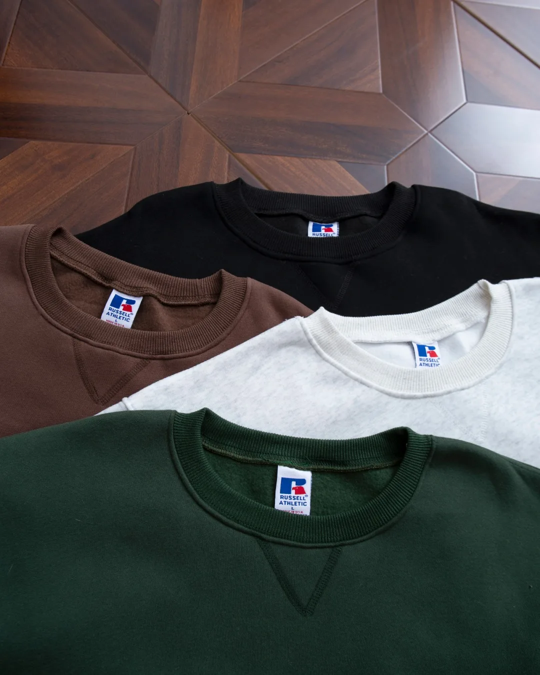 Round Neck Russell Cleanfit Oversized Crewneck Men Women High Quality Hoodie Sweatshirts