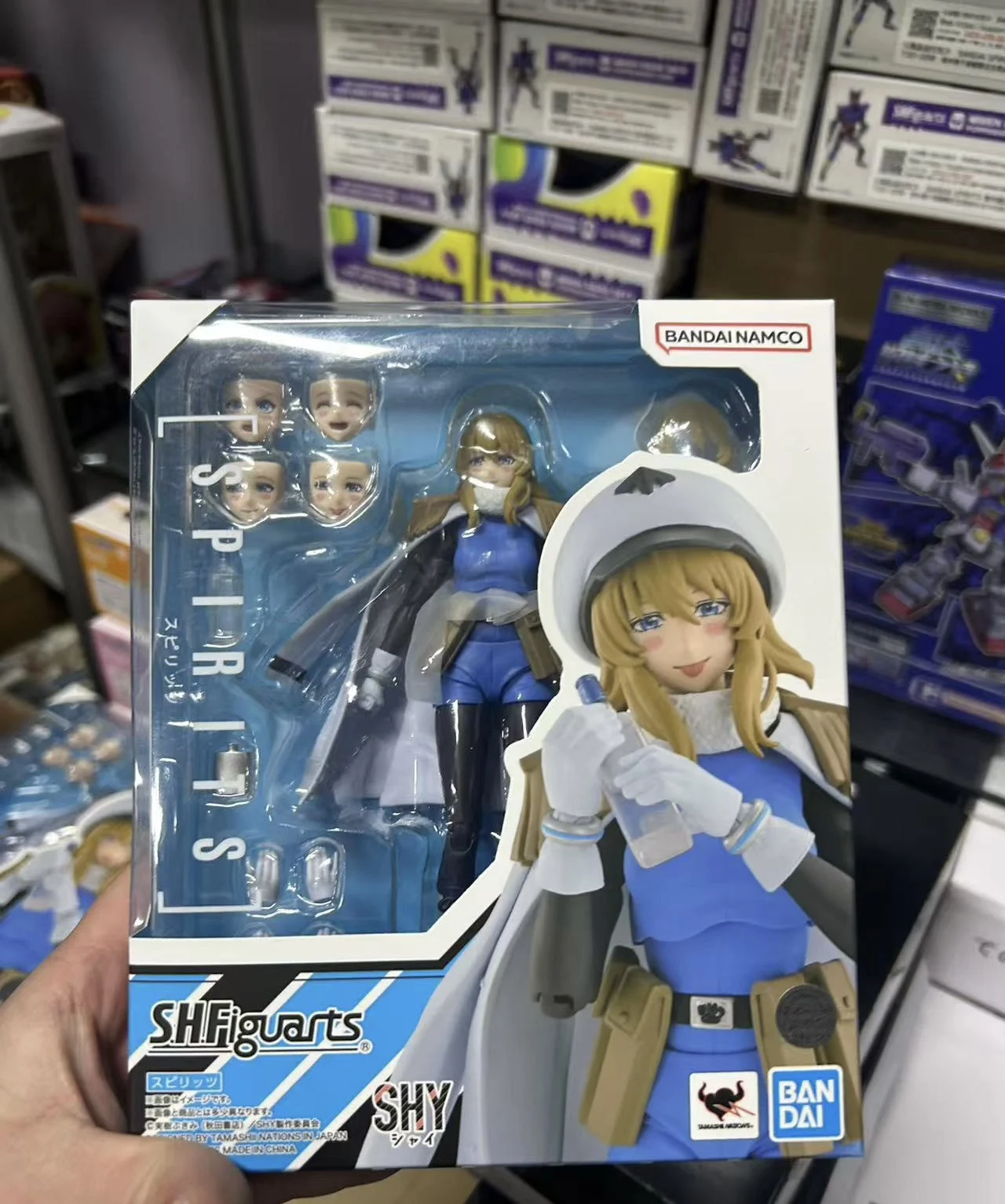 

In Stock Bandai SHF Shy Hero Pepexia SPIRITS Liquor.Toy Children's Gift Transforming toys