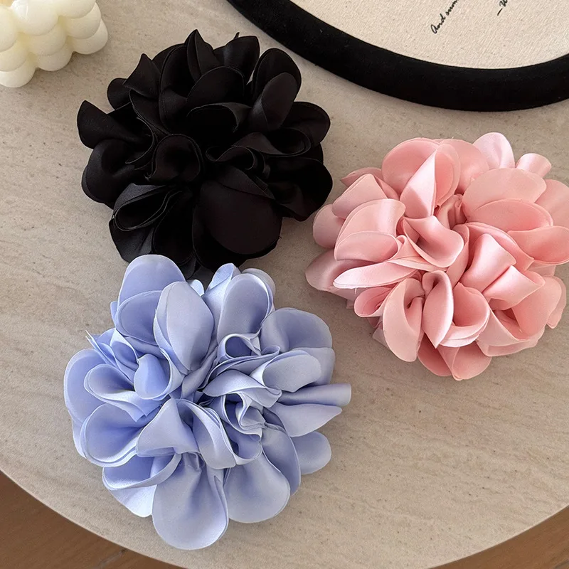 

Korean flower scrunchie hair band elastic ties accessories for girls women rubber scrunchies vintage popular leading fashion new