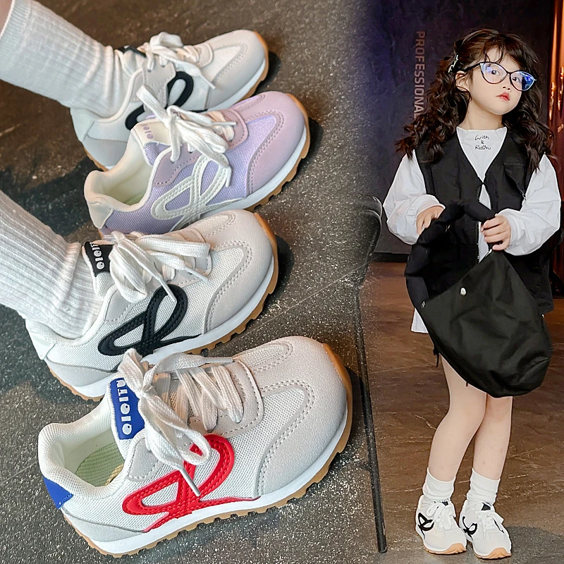Children's Sports Shoes 2025 New Four Seasons 3-14 Years Old Mesh Breathable Boys and Girls Versatile Non-slip Children's Shoes
