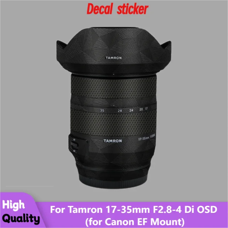 For Tamron 17-35mm F2.8-4 Di OSD for Canon EF Mount Lens Sticker Protective Skin Decal Film Protector Coat 17-35 A037