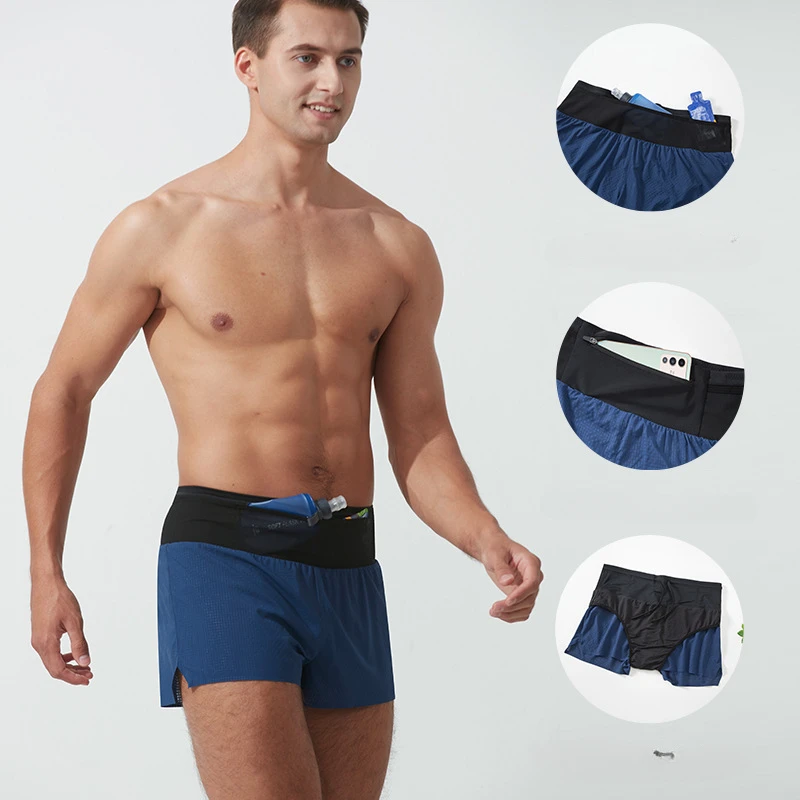 Running Sport Shorts Male Gym Clothing Man Fitness Training Clothes Workout Marathon Crossfit Shorts Sportswear Men's Gym Shorts