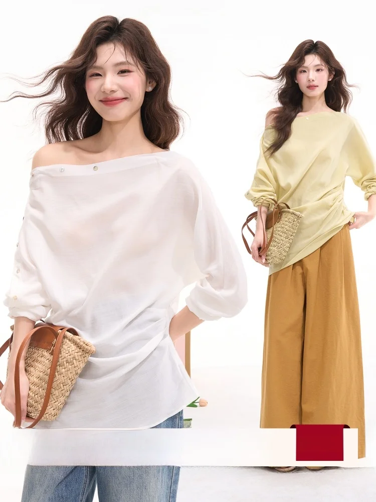 

Heme Window Flower Field Button up Shirt Women's Simple Linen Casual Style Long Sleeve Regular Fit Gingham Print Spring