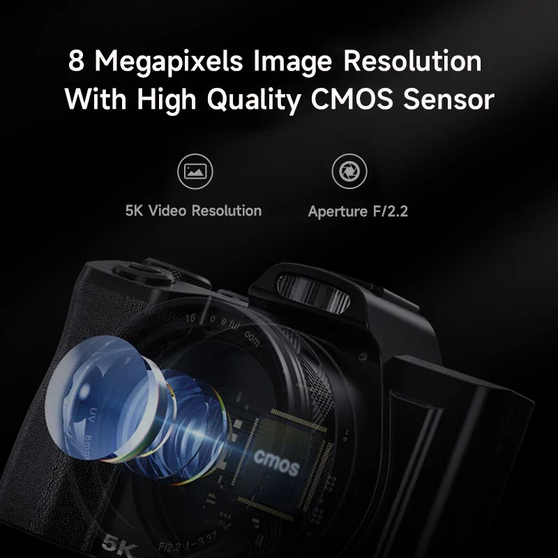 2026 Portable 5K 4K HD Vlogging Photo Video Recorder Cameras Wifi Digital DSLR Camera Good Price In China Factory
