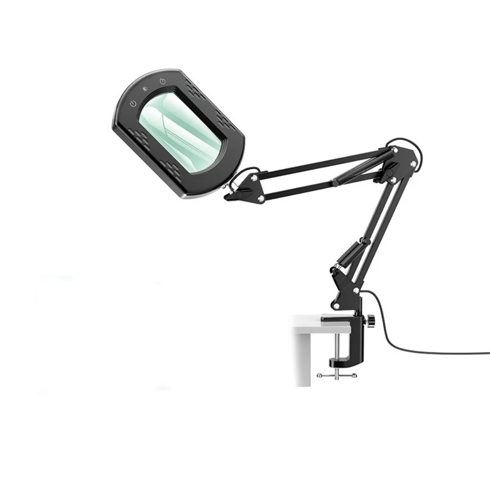 Multifunctional Magnifying Glass Table Lamp LED 15X Repair Magnifier Magnifying Glass Lamp Eye Protection 5 Colors LED