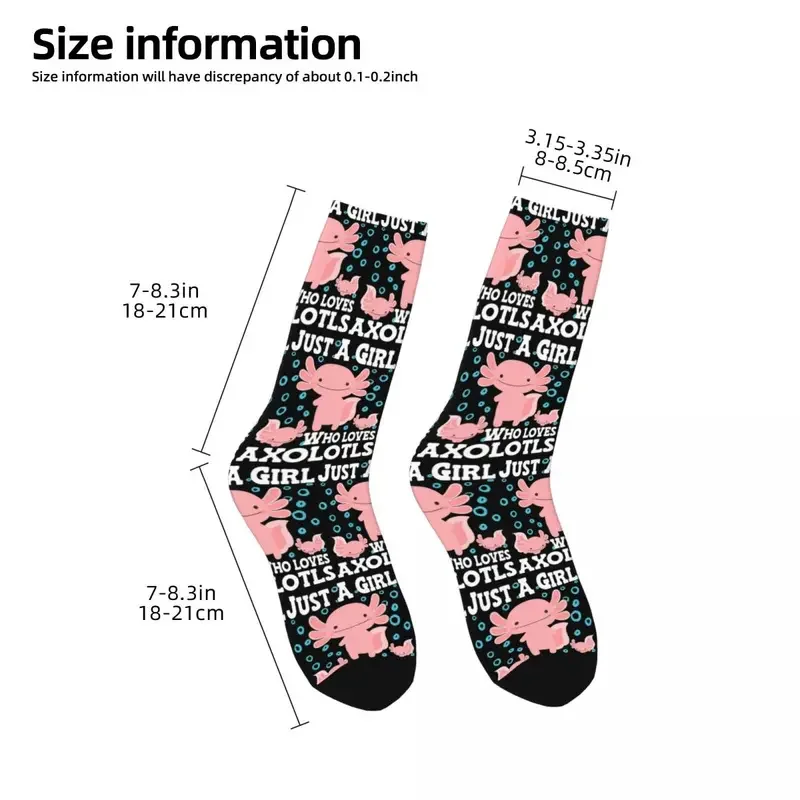 Y2k axolotl süße kawaii, nur ein Mädchen, das Axolotls Harajuku Schweiß absorbierende Strümpfe die ganze Saison lang Socken Zubehör liebt