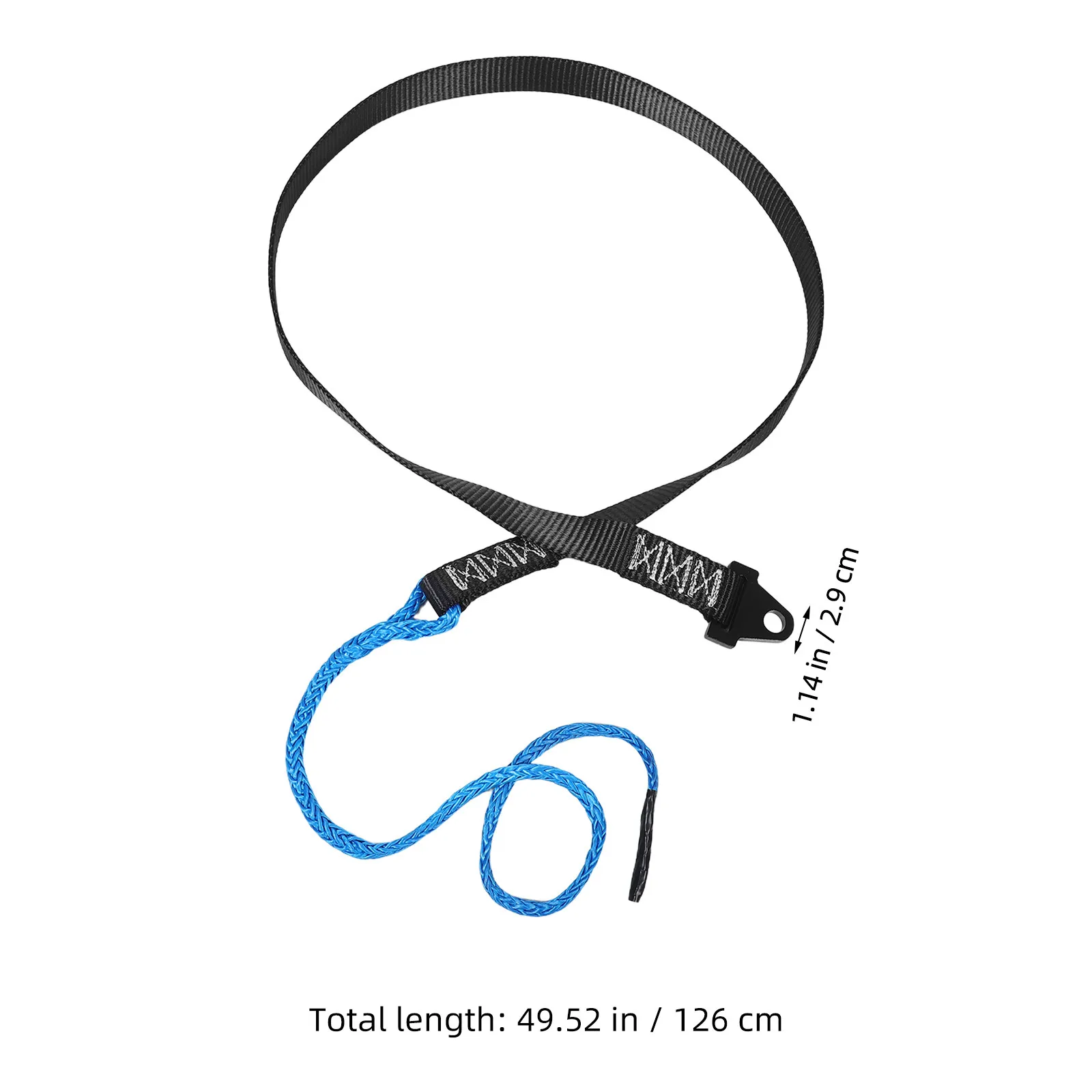 64 Inch Heavy Duty Plow Strap for Atv Utv Winch Snow Plow Lift Rope Cold Resistant Wear Resistant Quick Install Winch Strap