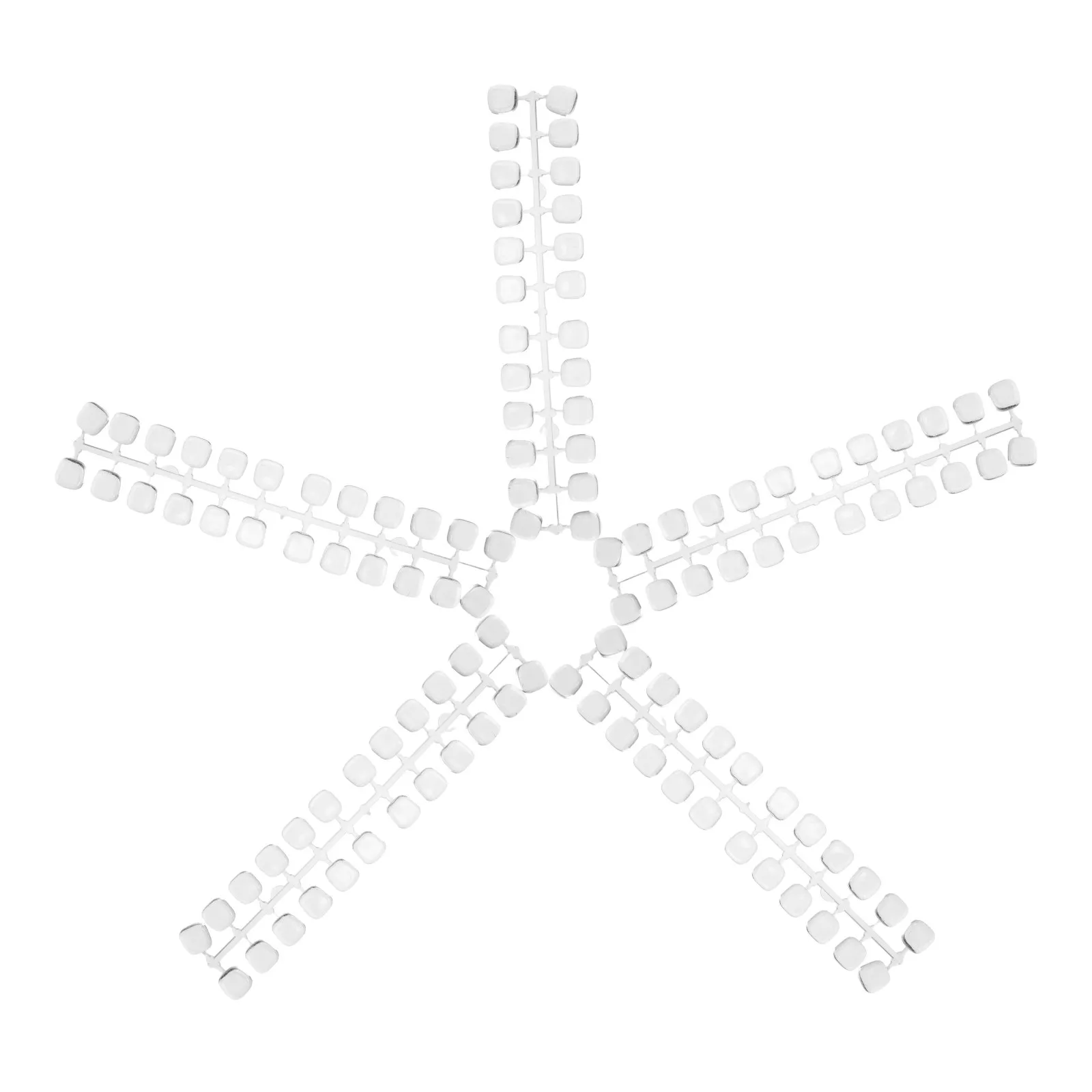 

120Pcs Nail Color Display Board High Transparency Clear Plastic Flat Bottom Nail Art Sample Stand Manicure Salon DIY Palette