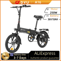 DYU A16 - Electric City Bike for Adults, 350W Motor, 54.6V/1.5ah Battery, 16 Inches