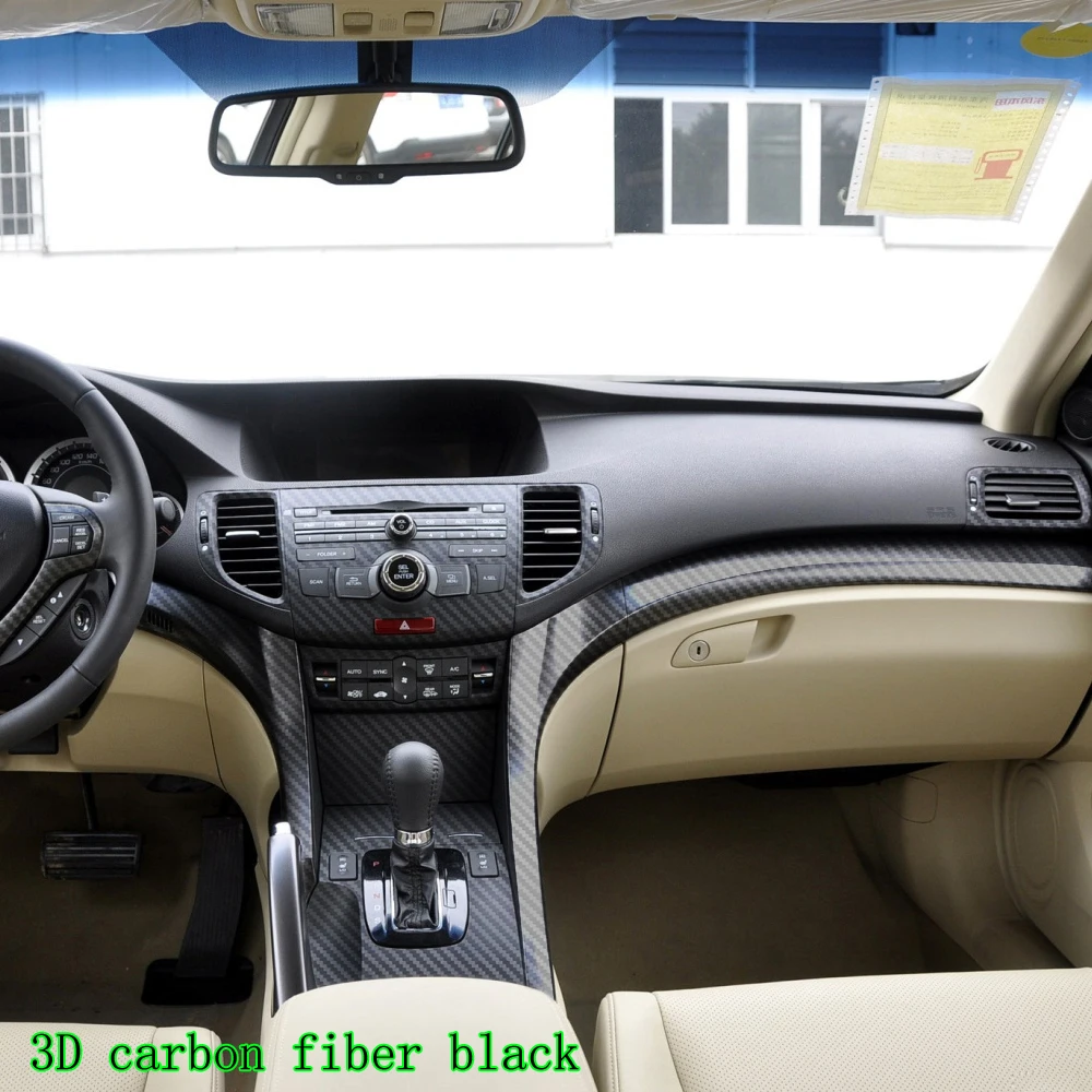 

Автомобильные наклейки из углеродного волокна, подходящие для Honda Spirior/Accord 2009-2013, защитная пленка для центральной консоли, дверного подлокотника