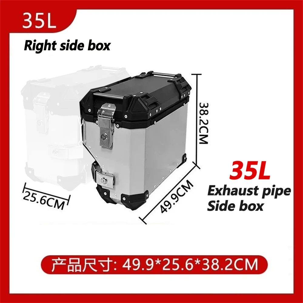 

High quality side box modified For VOGE DS800X Rally aluminum alloy side box right avoidance exhaust pipe side box bracket